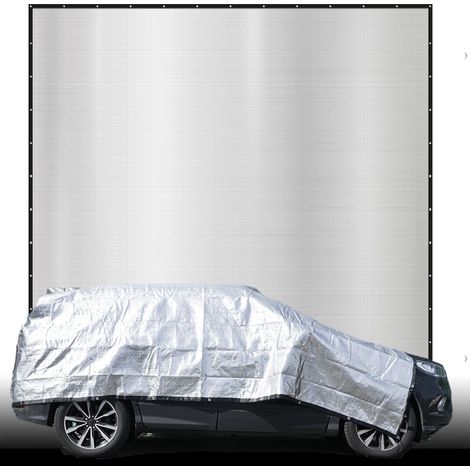6x6 m Toldo Térmico Coche - Parasol Caravana Funda Protectora Coche Moto Camping (1/5)