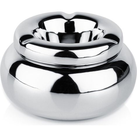 Dolomite silver round ashtray 11 cm (1/5)