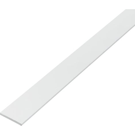 Alberts 479282 eco Asta piatta, PVC-U bianco, 1000 x 30 mm
