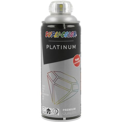 Dupli Color Platinum Lackspray, Sprühlack 400ml für Heimwerker- und Bastelarbeiten, weißaluminium seidenmatt (1/4)