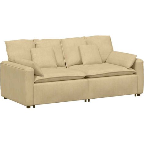 vidaXL Divano Modulare con Cuscini Verde Grigio (1/5)
