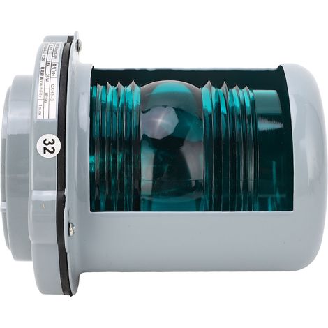 Feu tribord marin à LED DC24V 25W, visibilité de 1 mille nautique, feu de signalisation vert pour la navigation de nuit marine à un seul pont, applicable aux navires jusqu'à 12 m. (1/5)