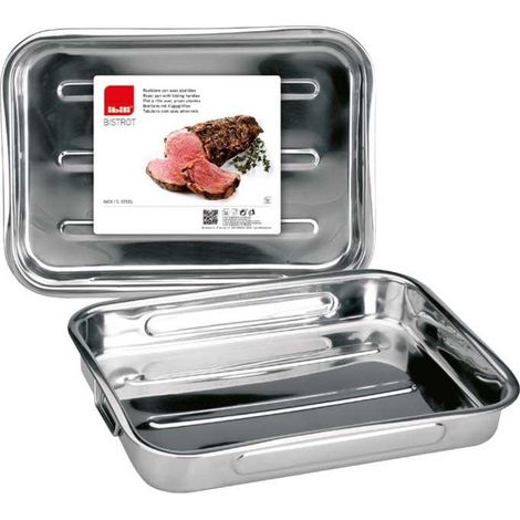 Ibili Bräter Edelstahl 53 cm Küche