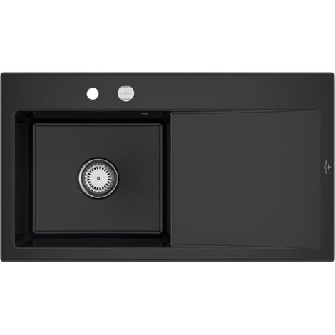VB Einbauspüle Subway Style 50 335202 900x510mm Rechteck Pure Black (1/2)