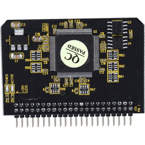 Adaptateur IDE 44 broches mâle pour cartes mémoire SD/SDHC/SDXC/MMC (1/5)