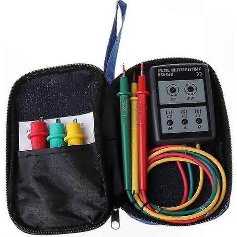 Testeur de rotation de phase numérique intelligent SP8030 avec indicateur LED, nouvel instrument de mesure professionnel (1/5)