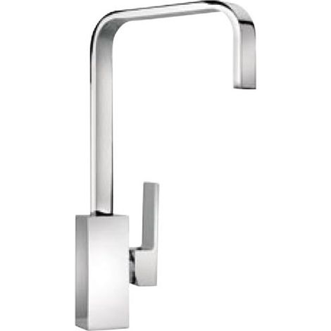 Rubinetto miscelatore paini monocomando cromato lavello con bocca alta orientabile (1/2)