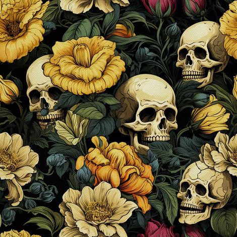 Tela Oxford decorativa para exteriores - Motivo de calavera I DX4859 (1/5)