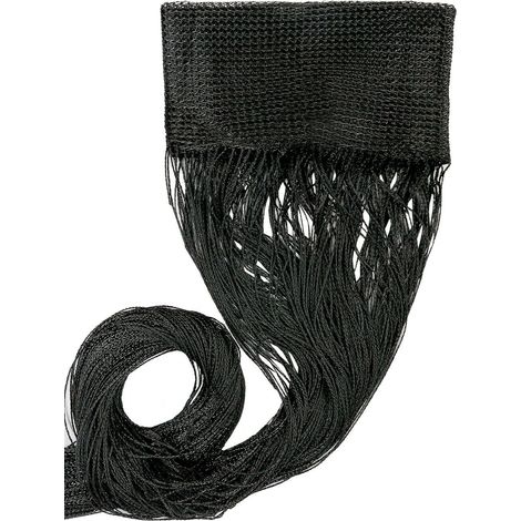 Tenda a Fili Elegante Per Porte Finestre Pannello Divisorio Camere Stanze Ambienti Nero - 140x290 Cm (1/5)