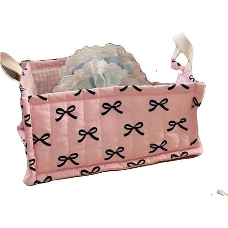Panier de rangement, pliable, en matériau écologique, N (1/2)