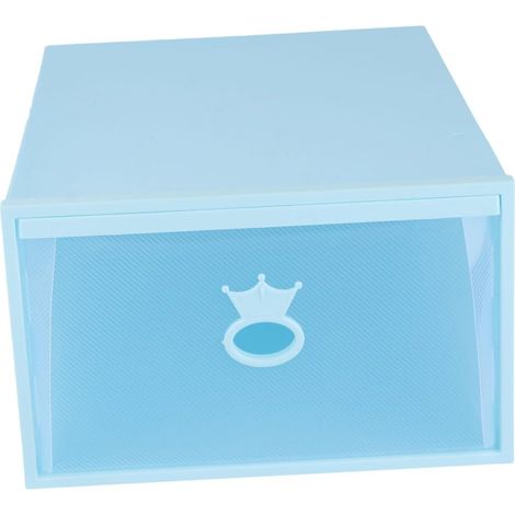 Dicke, transparente Schuhbox aus Kunststoff mit Schublade zur einfachen Aufbewahrung und direkten Sicht