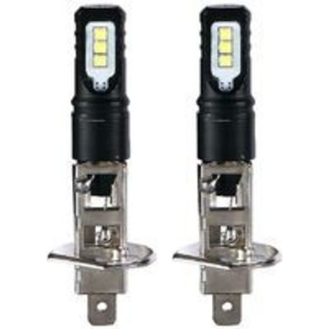 Bulbes de phares, 2x H1 6000k super lumineux 100W LED Lampe froide automobile ampoule, ampoules de voiture à LED, voiture conduite en voiture (1/4)