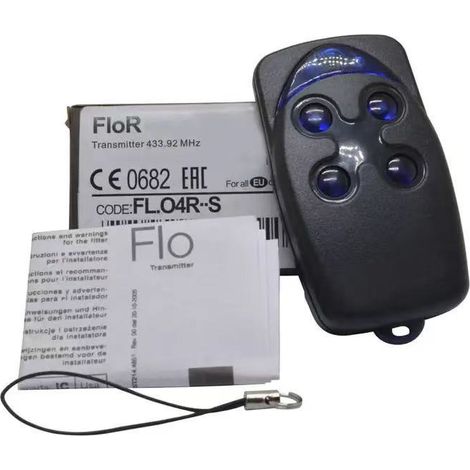 Telecomando a 2 canali con codice rolling per cancelli, porte di garage e tapparelle – 4 tasti, compatibile con sistemi rolling code