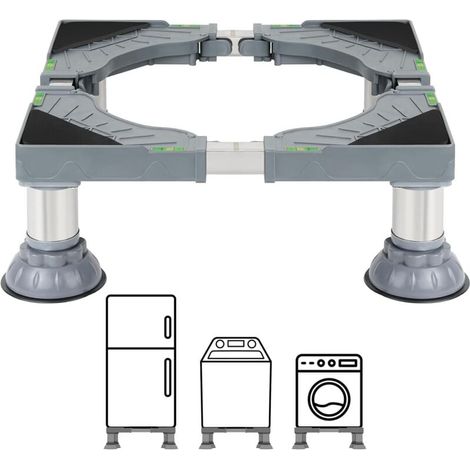 Winter Shore Support Lave Linge & Appareils Blancs - Rehausseur Cuisiniere, Sèche-linge, Mini Frigo Universel - Socle Machine à Laver Surelevee Robuste avec Pieds en Acier Solides & Antidérapants (1/4)