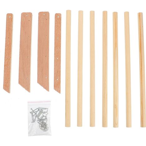 Perchoir en Bois Robuste Favorise l'exercice à Domicile pour Poules et Perroquets, Support de Poulailler Simple et Artisanal Design Unique Marron (1/5)