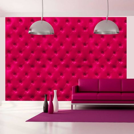 Papier peint losanges fuchsia - 150 x 105 cm (1/4)