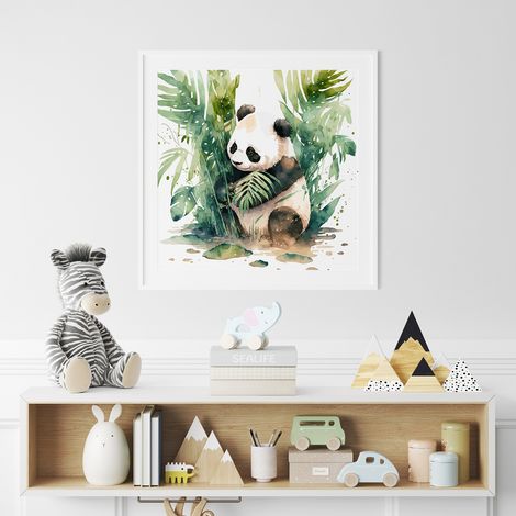 Poster / Affiche carrée Enfants - Panda - 50x50 cm (1/3)