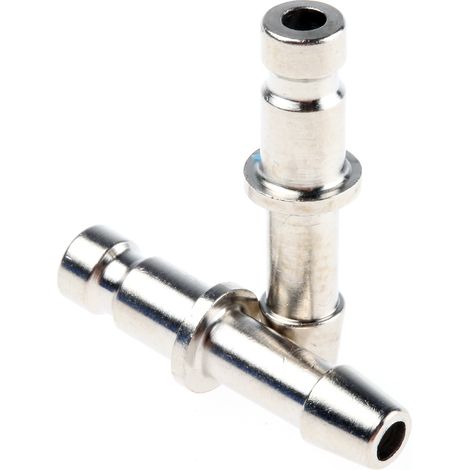 Raccord rapide pneumatique RS PRO, Tuyau cannelé vers Mâle 4mm en Laiton ( Prix pour Paquet de 5 )