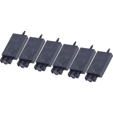 Ammortizzatore per inchiostro solvente, testina di stampa di ricambio rettangolare in PP per stampante XP600, nera, 6 pezzi. (1/5)