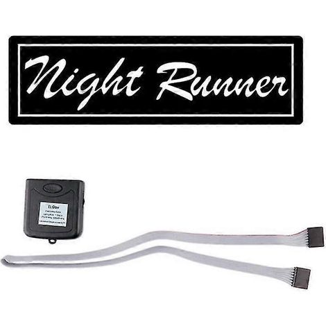 Night Runner LED-Leuchtaufkleber für die Windschutzscheibe, JDM-Lichtpaneel-Dekorationszubehör