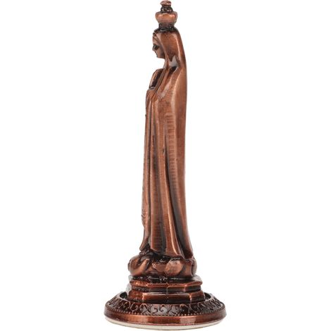 Statuette de la Vierge Marie en Alliage de Zinc, Décoration d'Autel Résistante aux Intempéries - Finition Cuivre Antique (1/5)