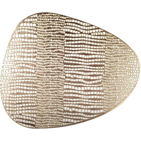Assiette de Présentation Triangulaire Dorée Sous-Assiette en Plastique 40,5 x 34 cm - PANGIVO (1/4)