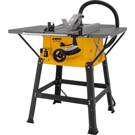 Vito – Scie circulaire sur table 1800W – Lame Ø 250mm – Profondeur de coupe 85mm – Vitesse 5000 tr/min – Pour bois dur et matériaux similaires