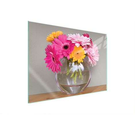 PIASTRA PROTETTIVA IN VETRO PER STUFA 70x52 FIORI (1/5)