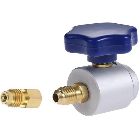 Collecteur de climatisation pour réfrigérant R134A, ouvre-bouteille fileté 7/16-28 UNF avec SA 1/4 pouce (1/4)