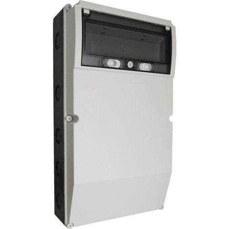 Aufputz-Verteilerkasten IP54, hermetisches Gehäuse für 13 Module (1/4)