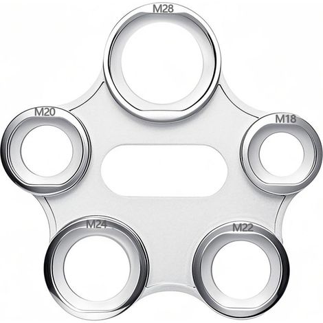 10 en 1 Mousseur Robinet, Clé de Montage et Démontage pour Aérateur, Aérateurs/mousseurs, Régulateur de Jet Universel, pour M16 /M18 / M20 /M22 / M24 / M28,10 Tailles (Argenté)