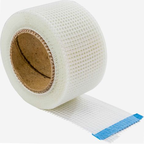 CINTA ADHESIVA TAPAGRIETAS 20m x 48mm PARA GRANDES GRIETAS Y JUNTAR PANELES YESO GEKO