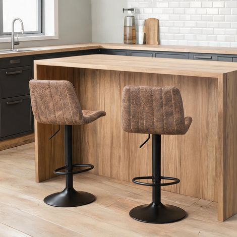 Tabouret de bar marrone 43 x 46,5 x 89 cm (1/5)