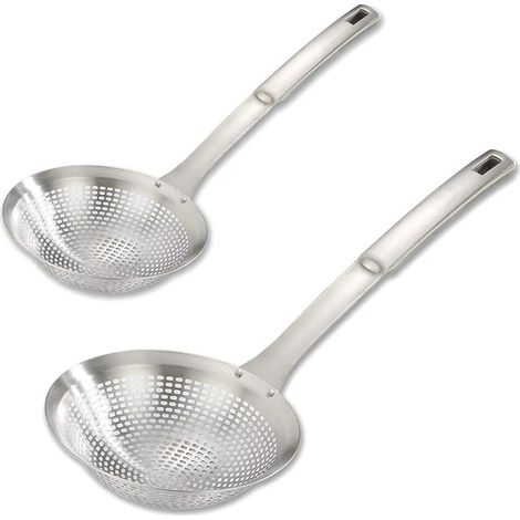 Passoire à écumoire en acier inoxydable 2 pièces - Ustensiles de cuisine améliorés (1/5)
