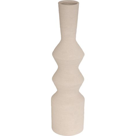 Vase Ezia Crème 15x15x60 cm - Atmosphera créateur d'intérieur