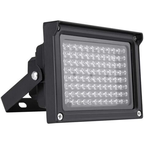 Infrarotstrahler mit 96 LEDs (850 nm) und 12-V-Sensor, Nachtsicht, wasserdicht für CCTV-Überwachungskameras, Schwarz (1/5)