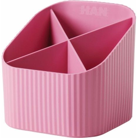 Stifteköcher Re-X-LOOP 11,1 x 10,5 x 11,1 cm (B x H x T) Polypropylen 100 % recycelt rosa (1/5)