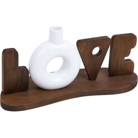 Mot déco à poser céramique et Mdf LOVE (1/3)