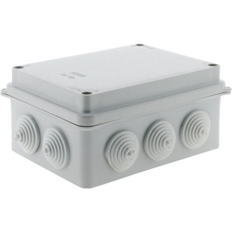 Boîte étanche rectangulaire 150 x 110 x 70mm à visser 1/4 de tour IP54, Gris (1/5)