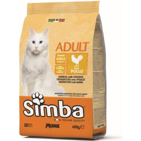 CIBO GATTO MONGE SIMBA 400 G CROCCANTINI POLLO- 1,0 pz