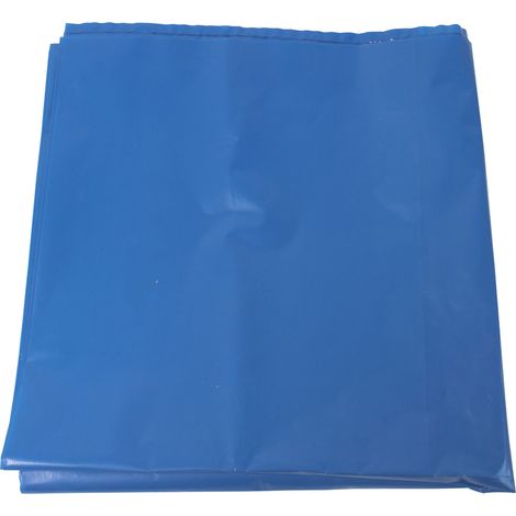 Sac poubelle 240 l, avec soufflet latéral, env. 90 µ, bleu, en vrac