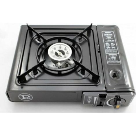 FORNELLO A GAS BUTANO FORNELLINO CAMPEGGIO ACCENSIONE PIEZO CARTUCCIA KOREA PROJ