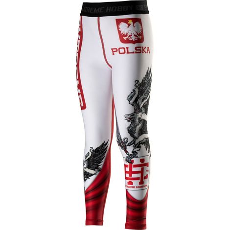 Kinder-Sportleggings von Polish Eagle 128, rot