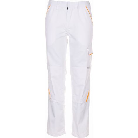 Arbeitshose Bundhose Highline reinweiß/reinweiß/gelb Größe 44