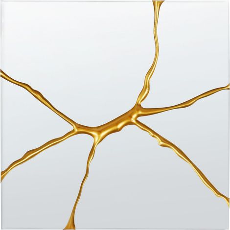 Wandspiegel COOLE 80 cm 80 cm Gold