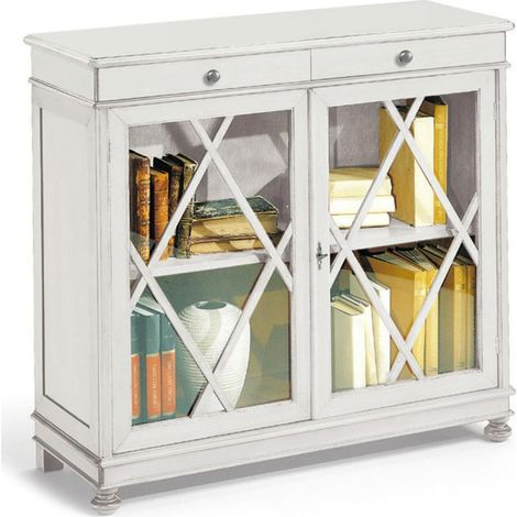 Mobiletto Libreria in Legno Bianco