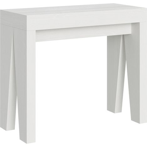 Consolle NAXY Bianco Frassino allungabile a 300 cm (1/5)