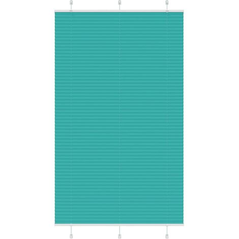 Plissee Petrolgrün 120x200 cm Stoffbreite 119,4 cm Polyester
