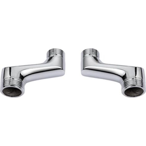 Conector de esquina para ducha, reductor de esquina de latón, brazo giratorio ajustable, riel (1/5)