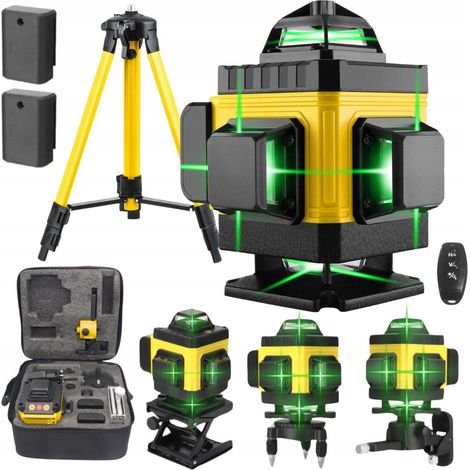 Extralink zestaw poziomica laserowa krzyżowa płaszczyznowa laser 4d ze statywem (1/3)